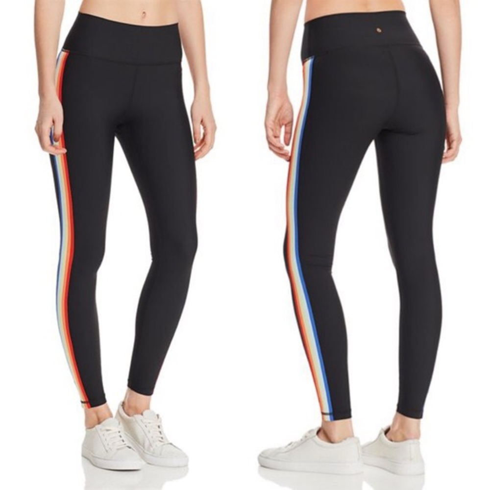 NWOT Spiritual Gangster Rainbow Stripe Leggings